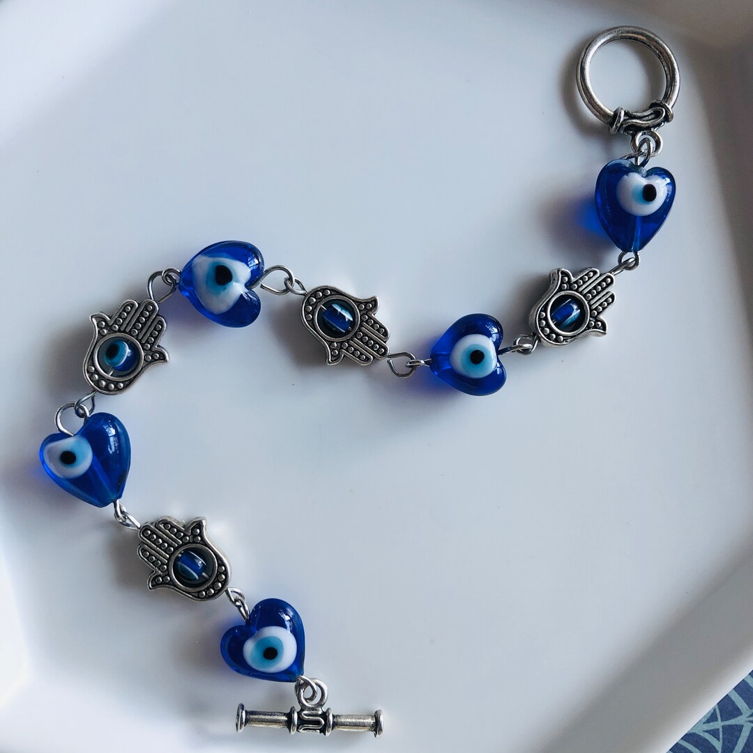 Hamsa & Cobalt Evil Eye Pendant Hamsa & Cobalt Evil Eye Pendant